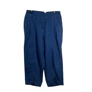 Wrap London Women’s 10 Linen Cropped Pants